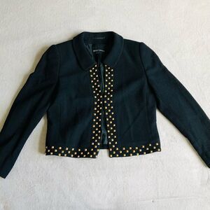 Rena Lange Gold Tone Detail Jacket